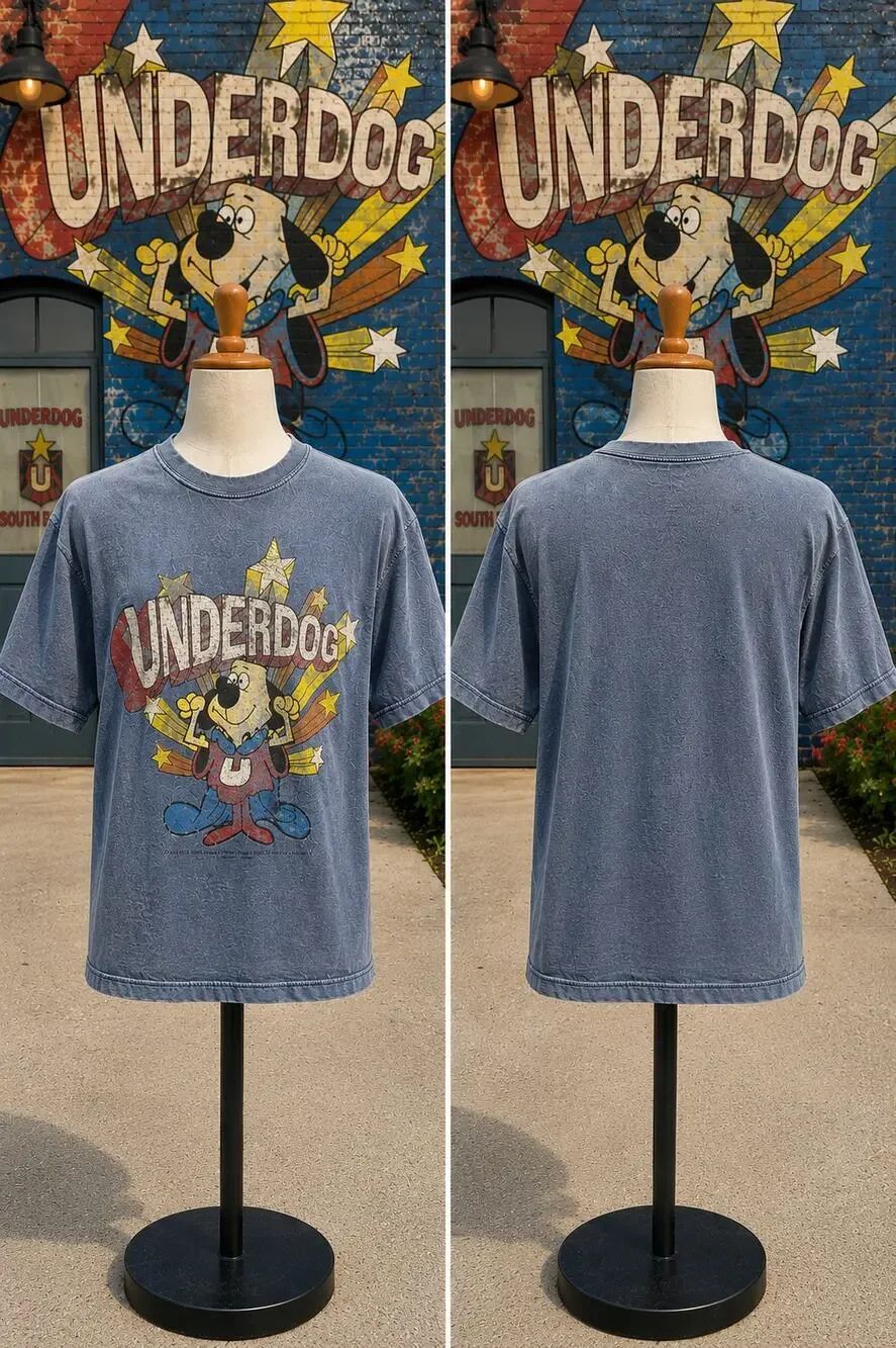 Vintage Gildan Heavy Cotton Underdog 2004 Cartoon Graphic T-Shirt Large